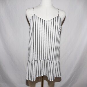 EUC Jasmine & Juliana Black and White Striped Camisole - Size S